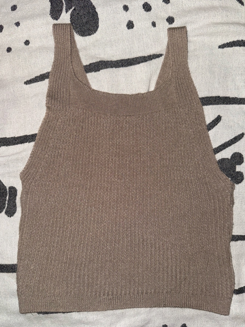 Windsor Knit Sweater Tank - Taupe Brown